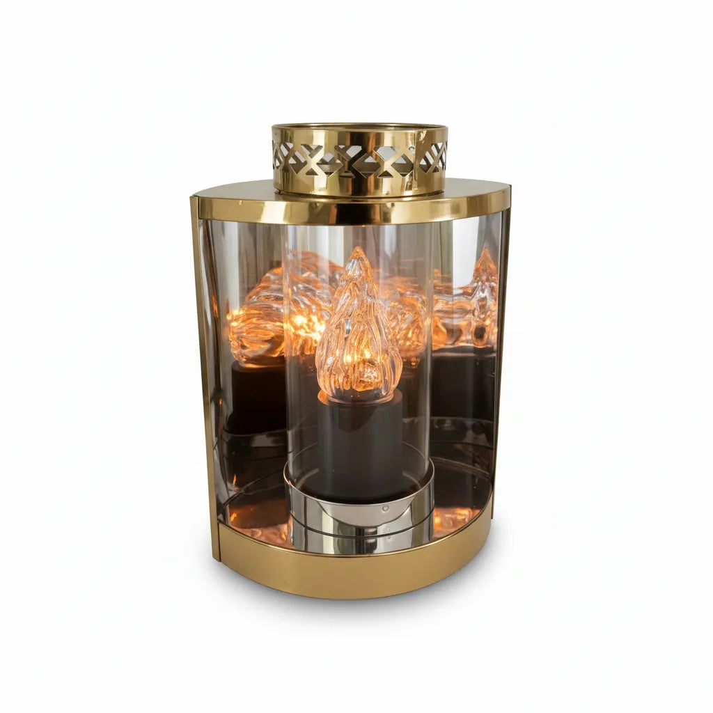 Profesjonalne zdjęcie znicza na białym tle