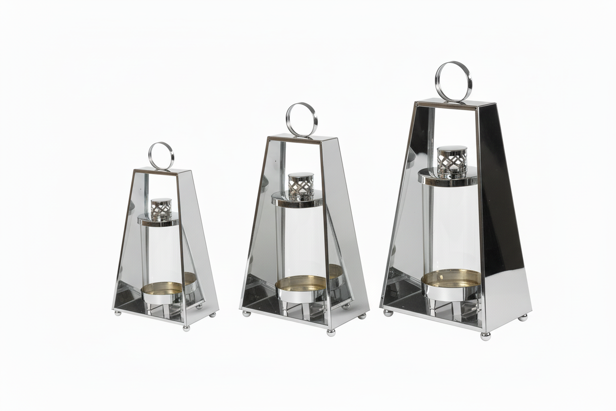 Srebrne znicze trapezowe 30cm, 35cm, 40cm